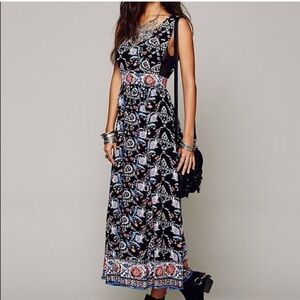 Free People Moroccan Floral Maxi Dress